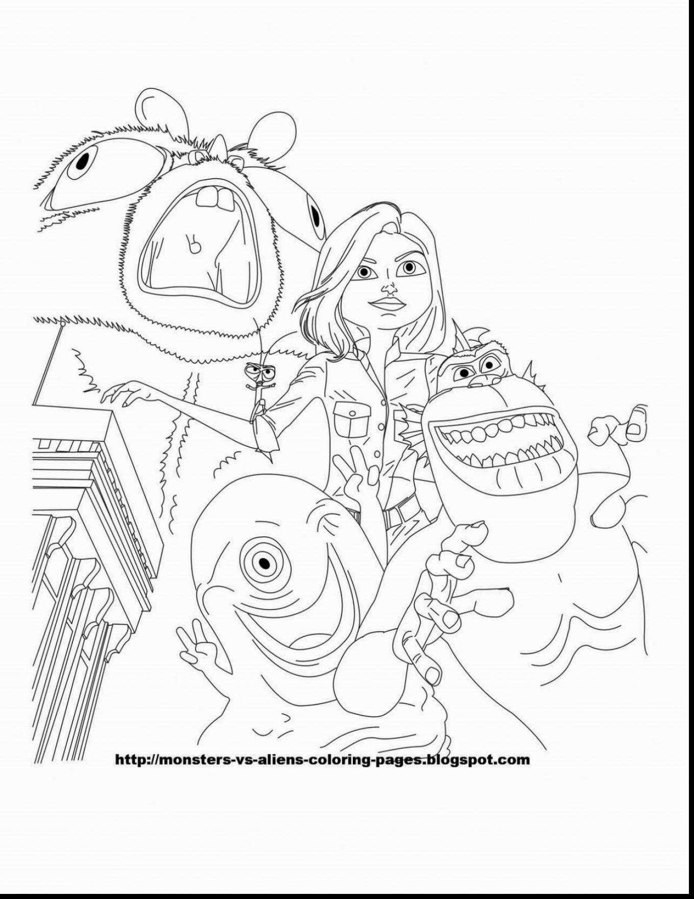 1359x1760 Fantastic Monsters Vs Aliens Coloring Pages With Alien Coloring