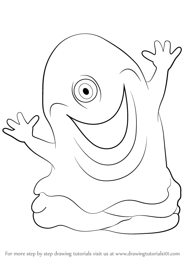 600x846 Learn How To Draw B.o.b From Monsters Vs. Aliens (Monsters Vs