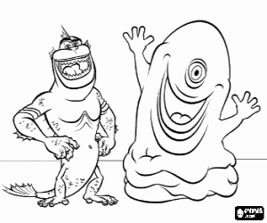 300x250 Monsters Vs Aliens Coloring Pages Printable Games