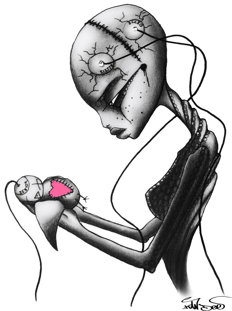 800x1070 Alien With The Lovebird By Kandeedrawings