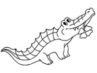 200x150 Aligator Coloring Pages Beautiful Alligator Coloring Pages New
