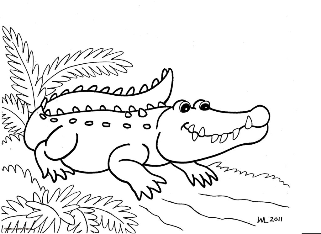 1024x746 Printable Alligator Coloring Pages Get Of