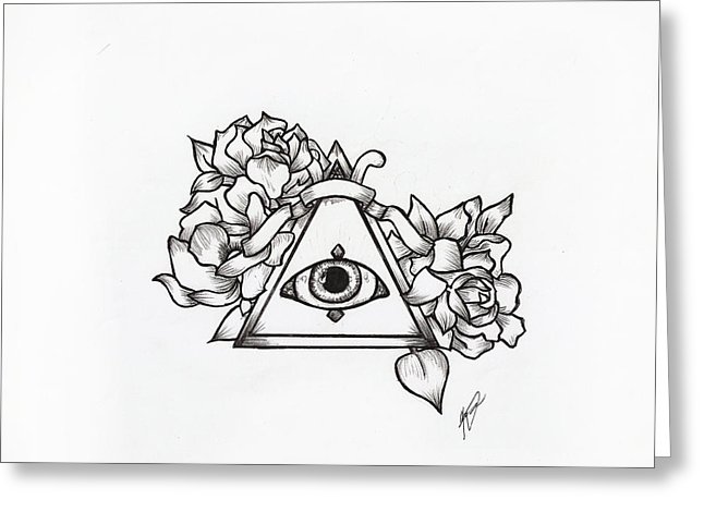 646x470 All Seeing Eye Drawing By Kayla Toomey