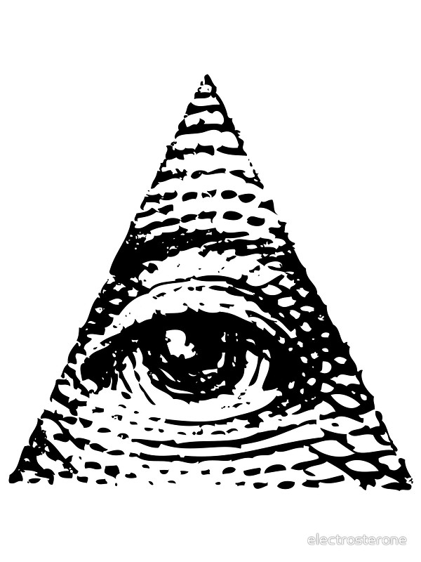 600x800 All Seeing Eye Black Version Stickers By Electrosterone Redbubble