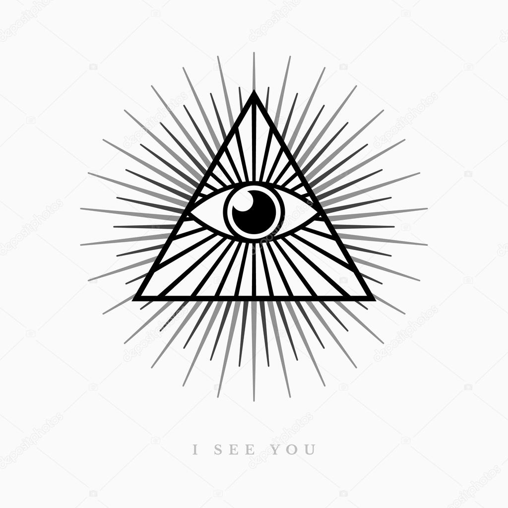 1024x1024 All Seeing Eye Stock Vector Hollygraphic