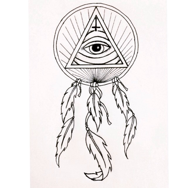 640x640 My Latest Tattoo Design Of An All Seeing Eye And Dream Catcher