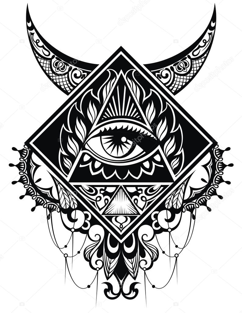 793x1024 Tattoo Art Eye Stock Vector Ksyshakiss