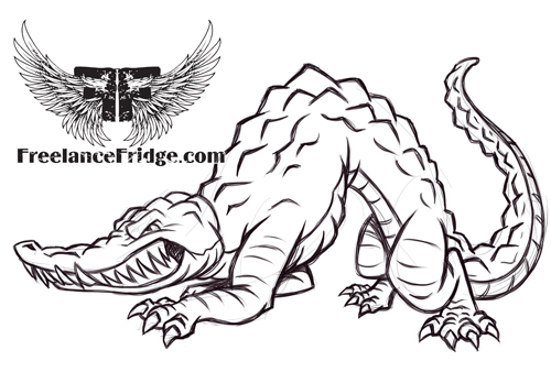 500x338 Crocodile Cartoon Freelance Fridge Illustration Amp Character Design