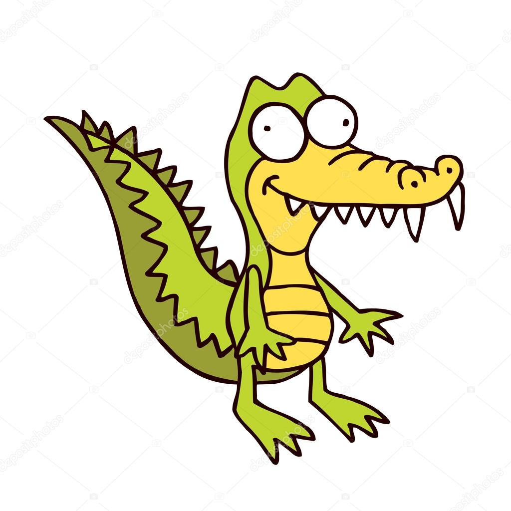 1024x1024 Crocodile Cartoon Smiling Alligator Stock Vector Aliasching