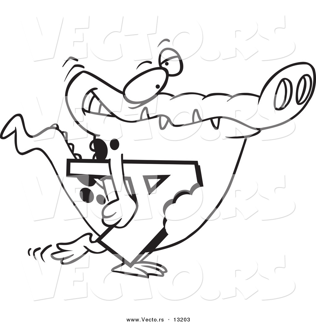 1024x1044 Vector Of Cartoonlligator Carrying Bitten Letter