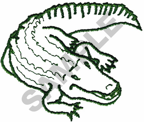500x426 Alligator Outline Embroidery Design Annthegran