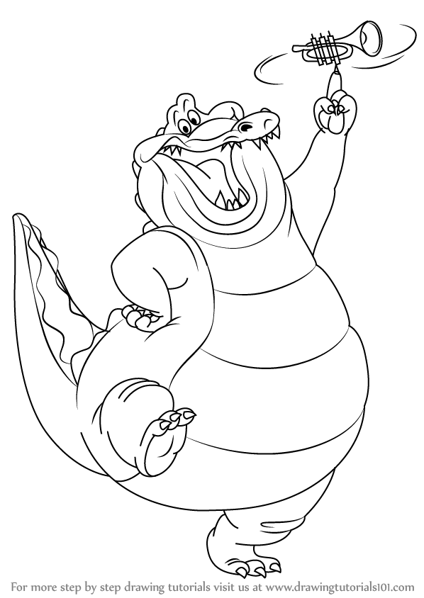 598x844 The Princess And The Frog Drawing Tutorials