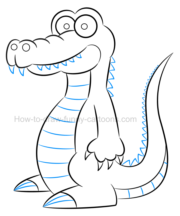 600x721 To Draw An Alligator Clip Art