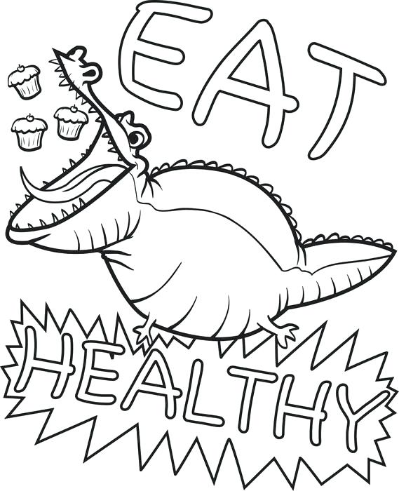 569x700 Alligator Coloring Book Plus Free Printable Eat Healthy Alligator