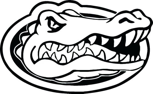 618x380 Florida Gators Coloring Pages Coloring Page Florida Gator Head
