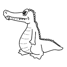 Alligator Outline Drawing at GetDrawings | Free download