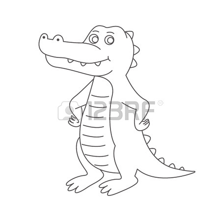 450x450 Alligator Outline Stock Photos. Royalty Free Business Images
