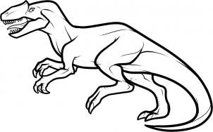 302x188 How To Draw How To Draw An Allosaurus