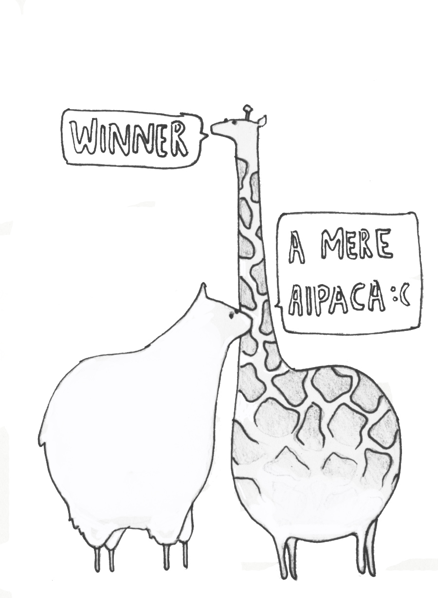 900x1227 Giraffe And Alpaca Bloomingirises