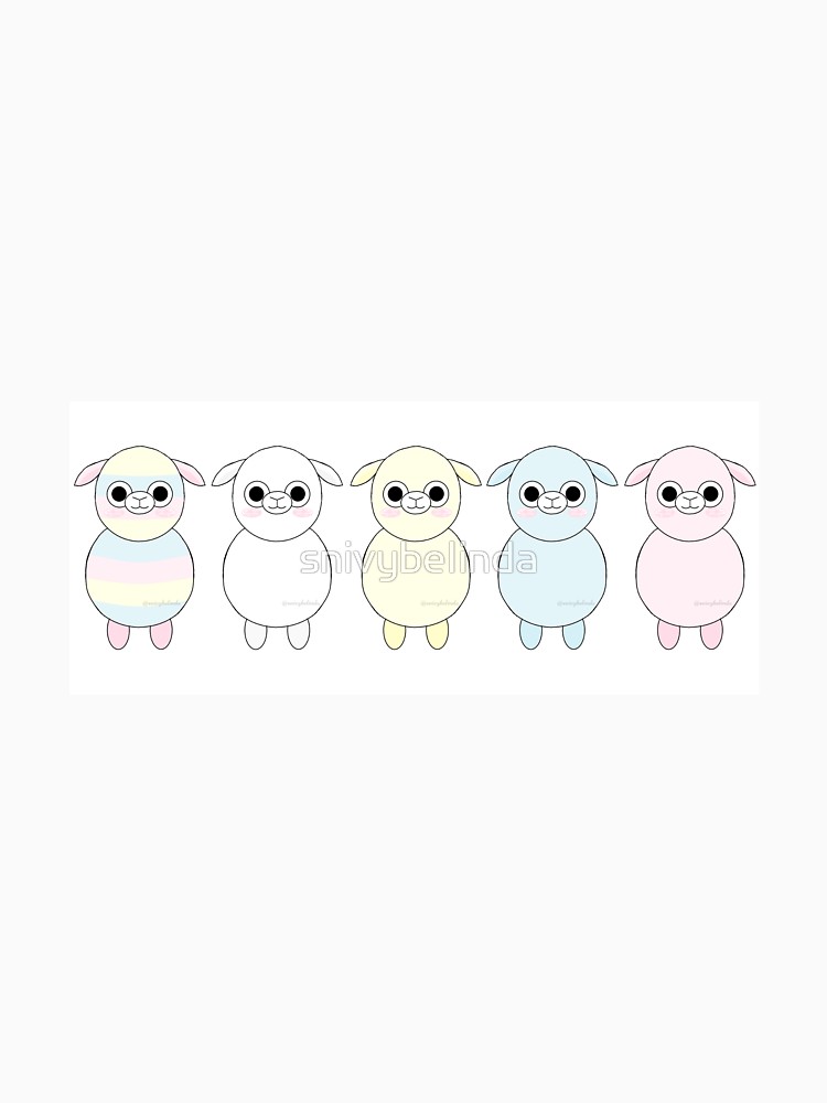 750x1000 Amuse Five Colours Baby Alpacasso Unisex T Shirt By Snivybelinda
