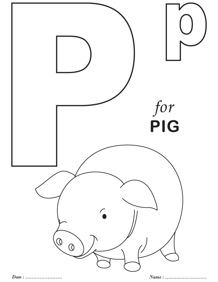738x954 P Coloring Pages Coloring Page