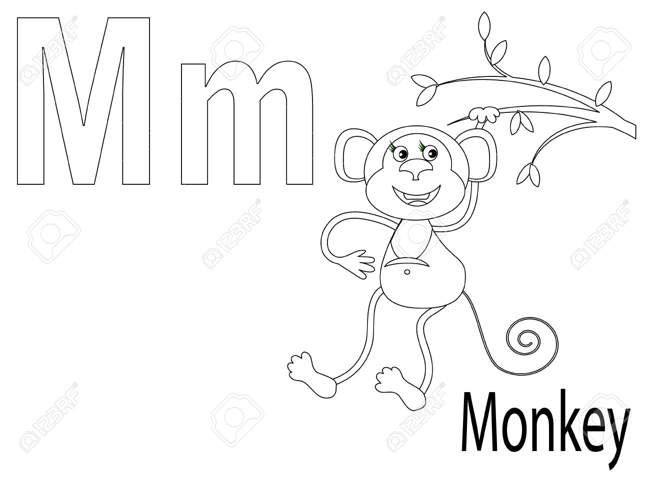 1300x975 Coloring Alphabet For Kids, M Royalty Free Cliparts, Vectors,