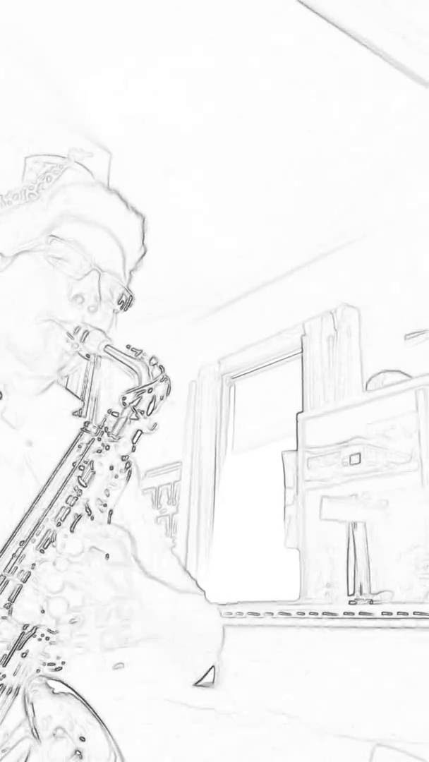 608x1080 Fat Burger On Alto Sax