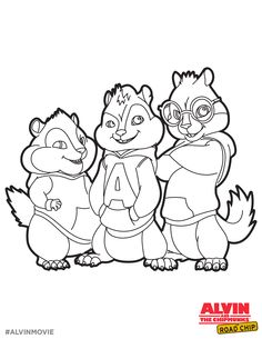236x305 Alvin And Chipmunks Free Coloring Printable Alvin And
