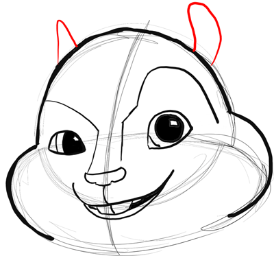 400x376 Step 11 Drawing Alvin From Alvin And The Chipmunks Tutorial