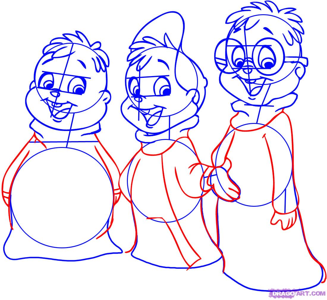 1100x1010 Chipmunk Drawing