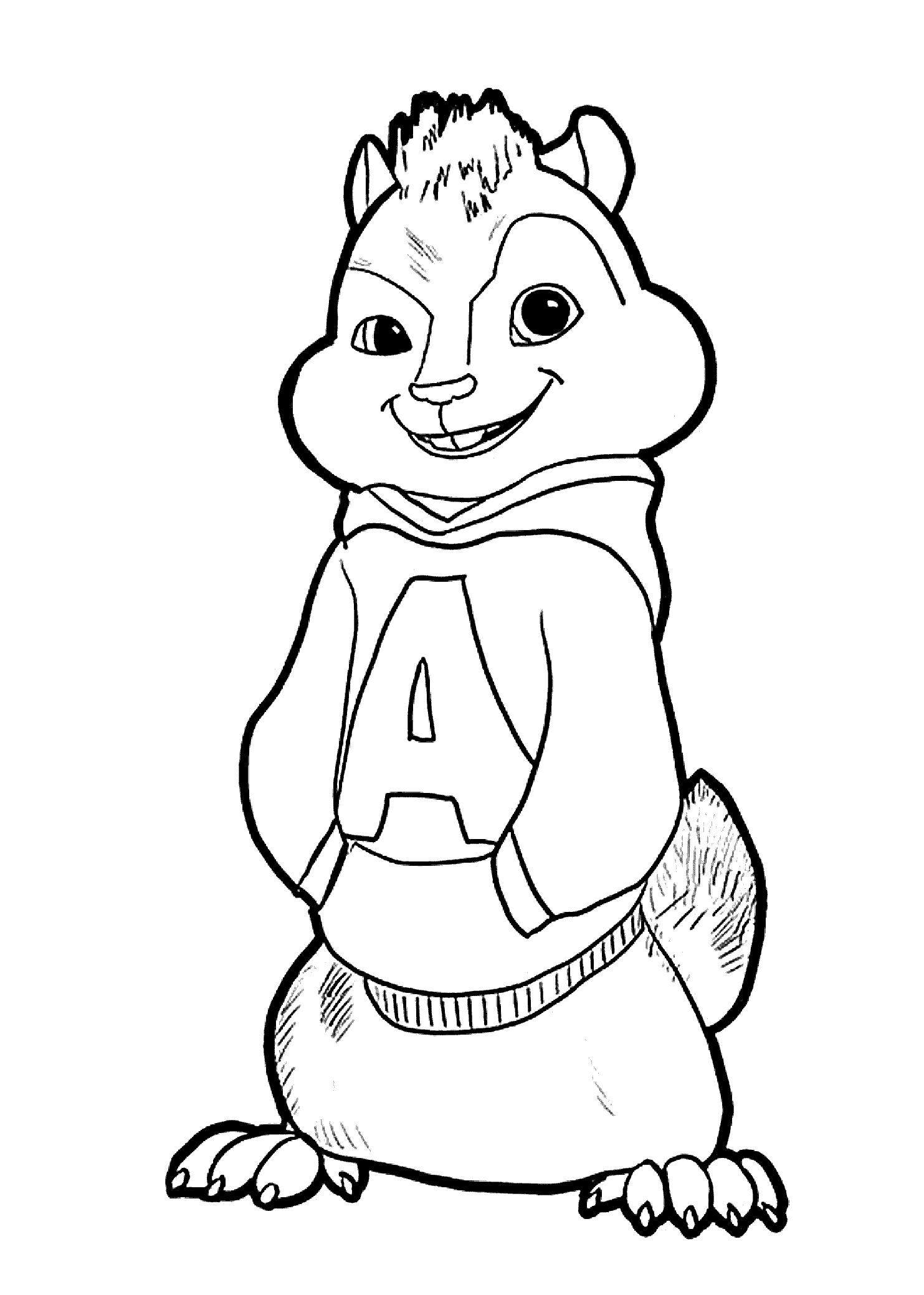 1483x2079 Alvin And The Chipmunks Coloring Pages For Kids, Printable Free