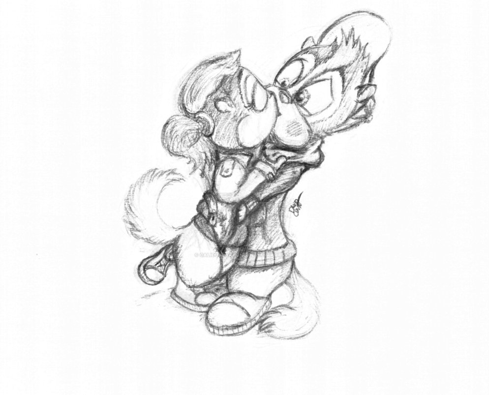 994x803 Silent Banter (Pencil) Alvin + Brittany By Calidusdartome