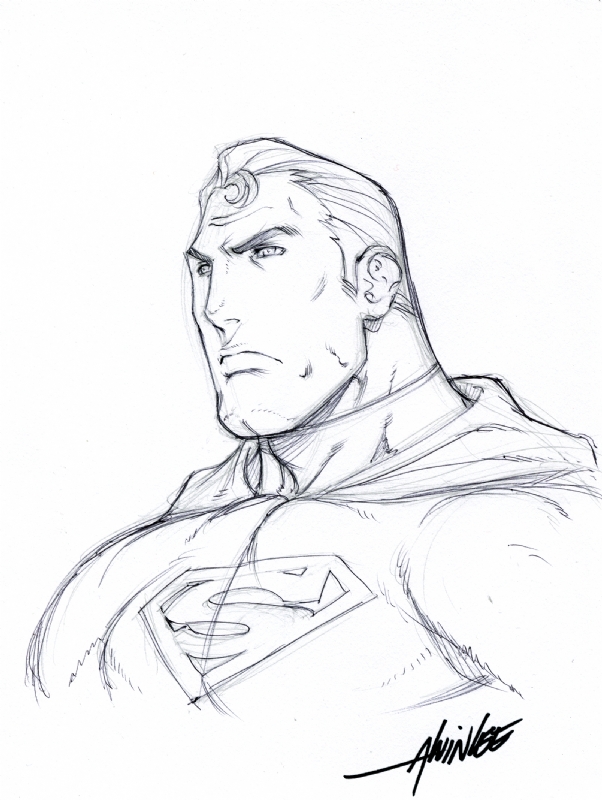 602x800 Superman (Alvin Lee), In Jml Commissions's Convention Sketches
