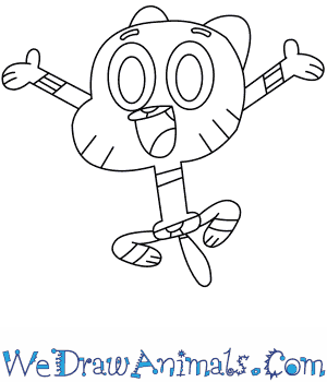 300x350 How To Draw Gumball From The Amazing World Of Gumball