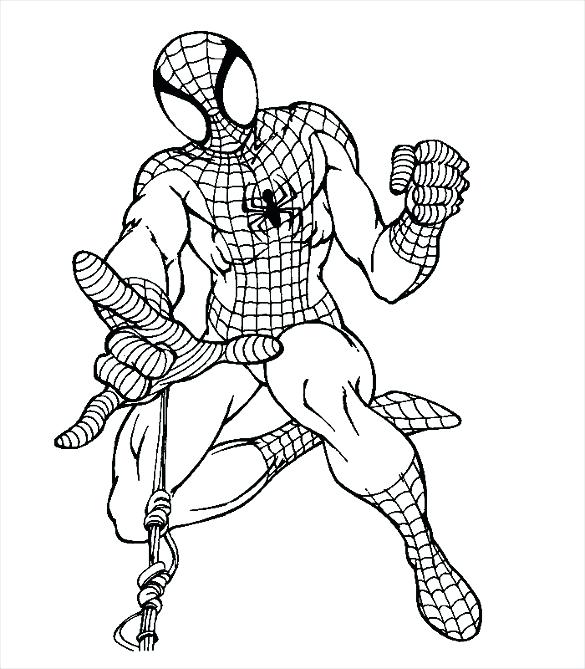 585x669 Coloring Pages Spider Man Coloring Pages Of The Amazing Spider Man