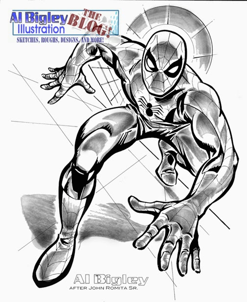 505x616 Al Bigley Illustration The Blog! The Amazing Spider Man! 60s