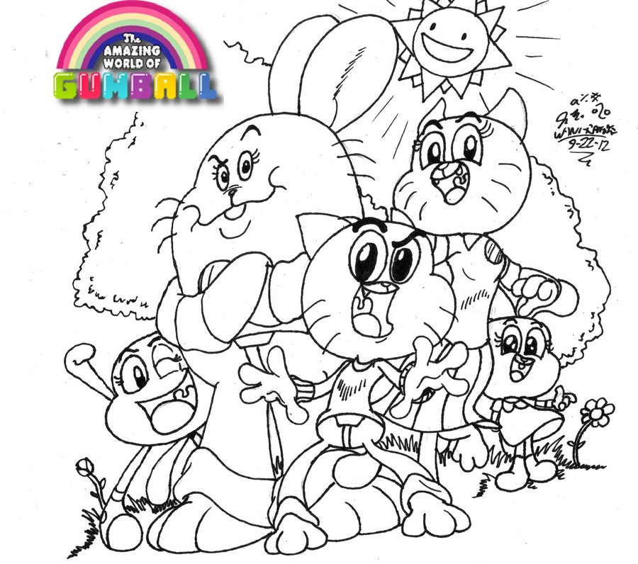 900x796 Gumball The Wattersons By Waniramirez