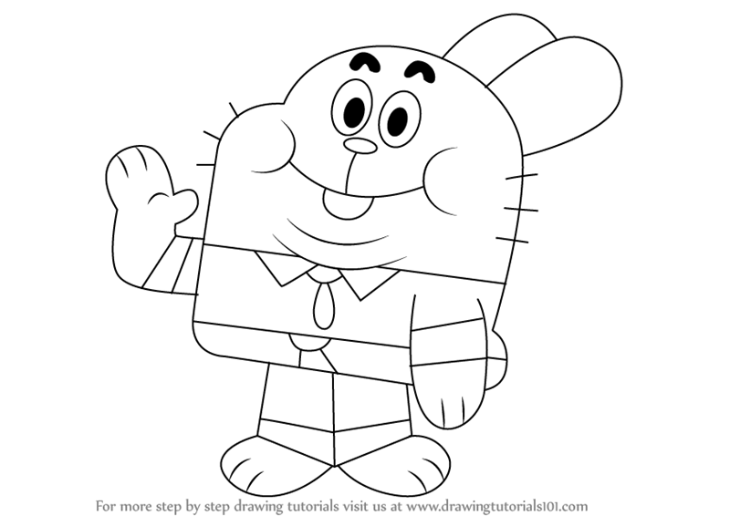 800x566 Learn How To Draw Richard Watterson From The Amazing World