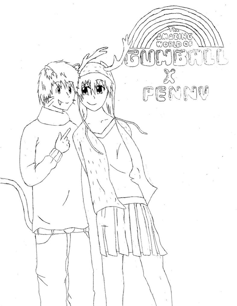 787x1015 The Amazing World Of Gumball X Penny By Ryuusei924