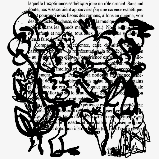 512x512 Pretty Flowers Cozying Up To Botanical Drawings