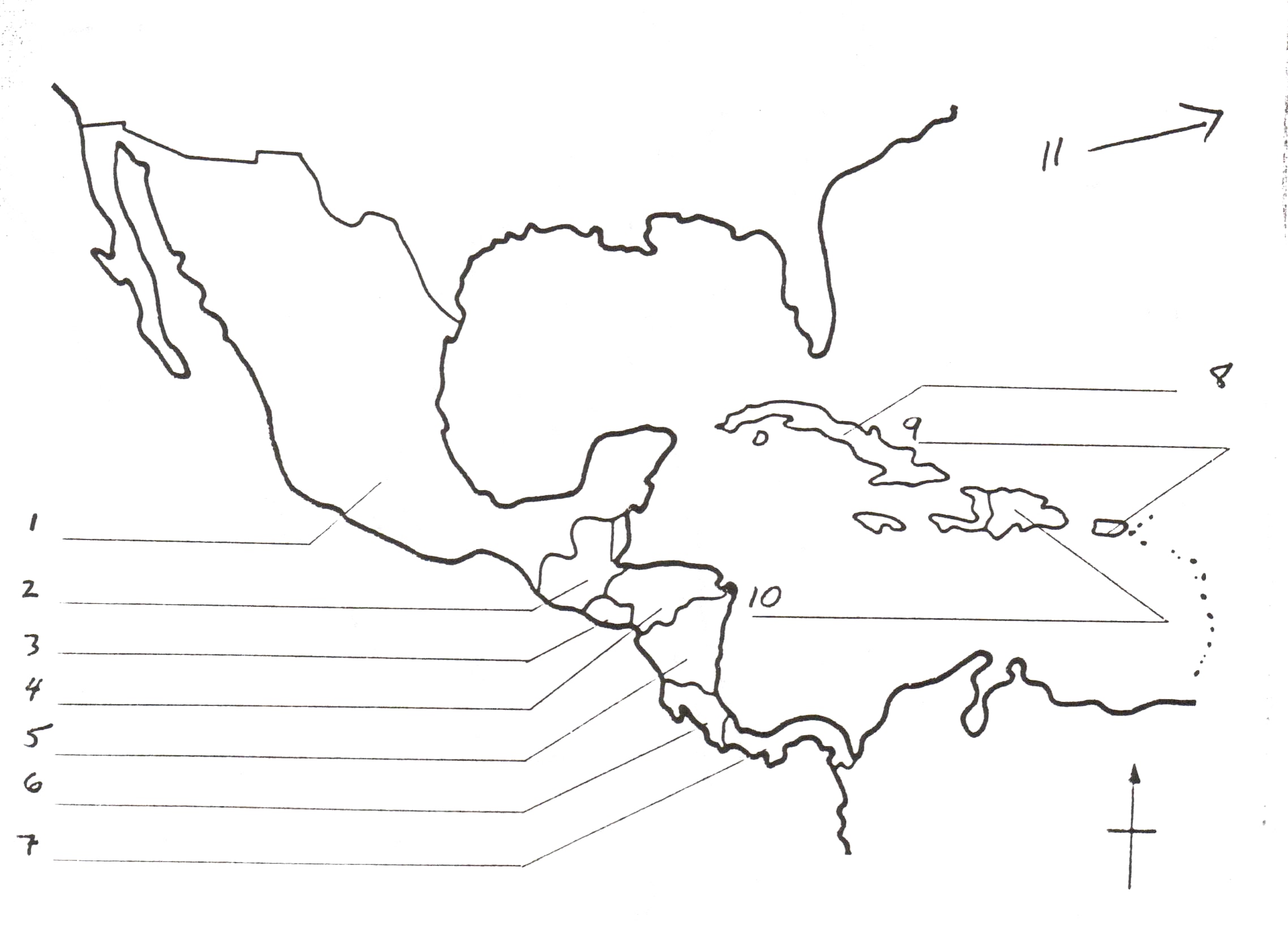 2276x1650 Map Of Central America Blank Worksheet At Outline Free Creatop Me