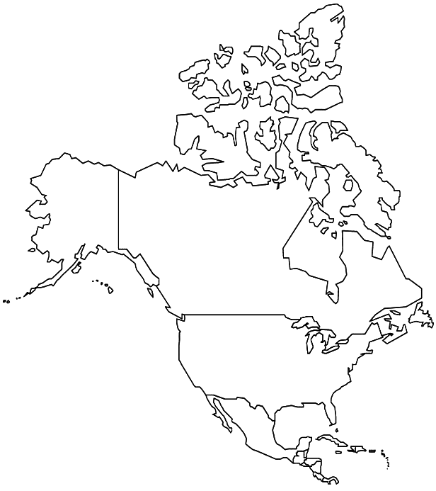 616x693 Coloring Country Of North America Picture