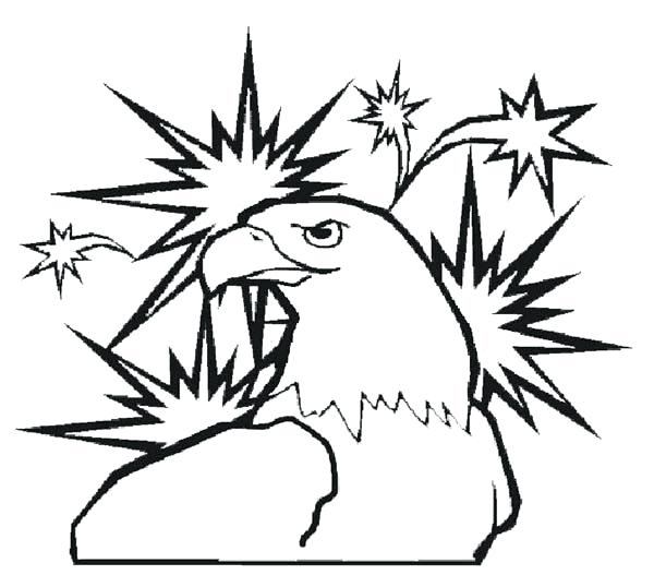 600x527 Eagle Color Page Amazing Bald Eagle Coloring Page American Eagle