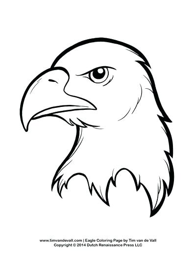 400x518 Eagle Coloring Sheet Bald Eagle With Smooth Feather Coloring Page