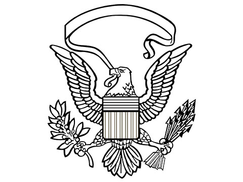 480x360 Free American Flag Coloring Pages