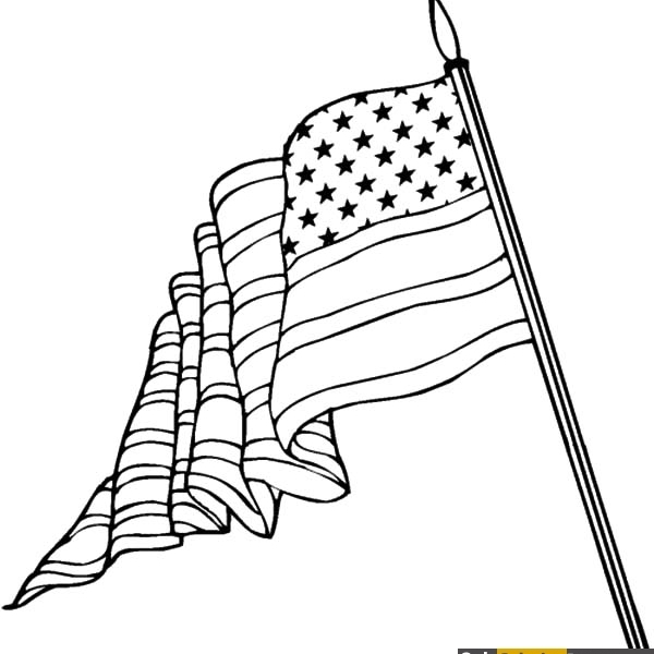 American Flag Drawing at GetDrawings | Free download