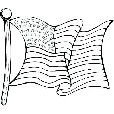 American Flag Line Drawing at GetDrawings | Free download