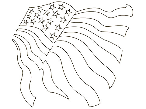 480x360 Stunning American Flag Color Page 67 On Coloring Pages For Adults