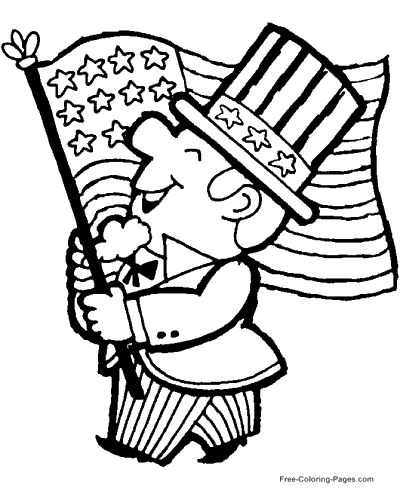 400x490 American Flag Coloring Pages