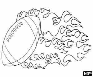 300x250 American Football Coloring Pages Printable Games